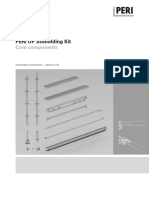 Peri Up Scaffolding Kit Core Components Instructions For Assembly and Use