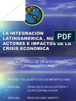La Integración Latinoamericana Frente A La Crisis Económica.