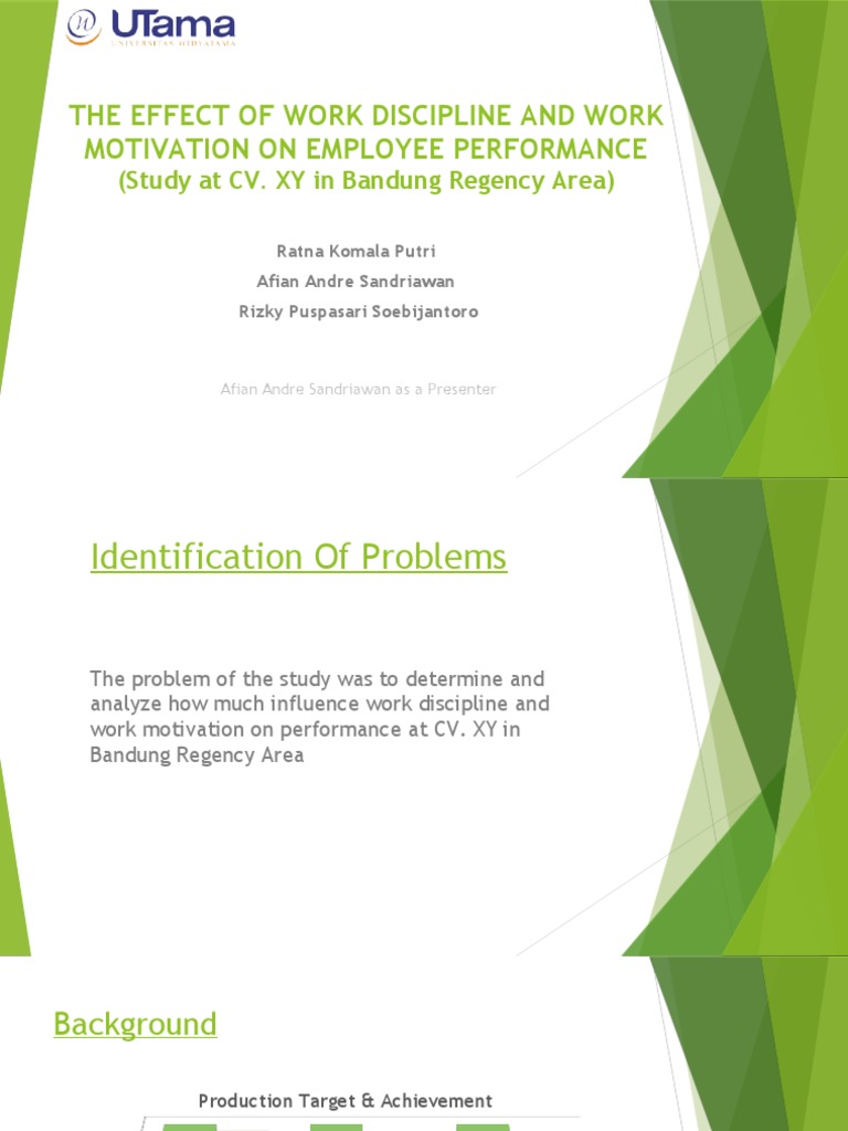 The Effect of Work Discipline and Work Motivation | PDF | Coefficient ...