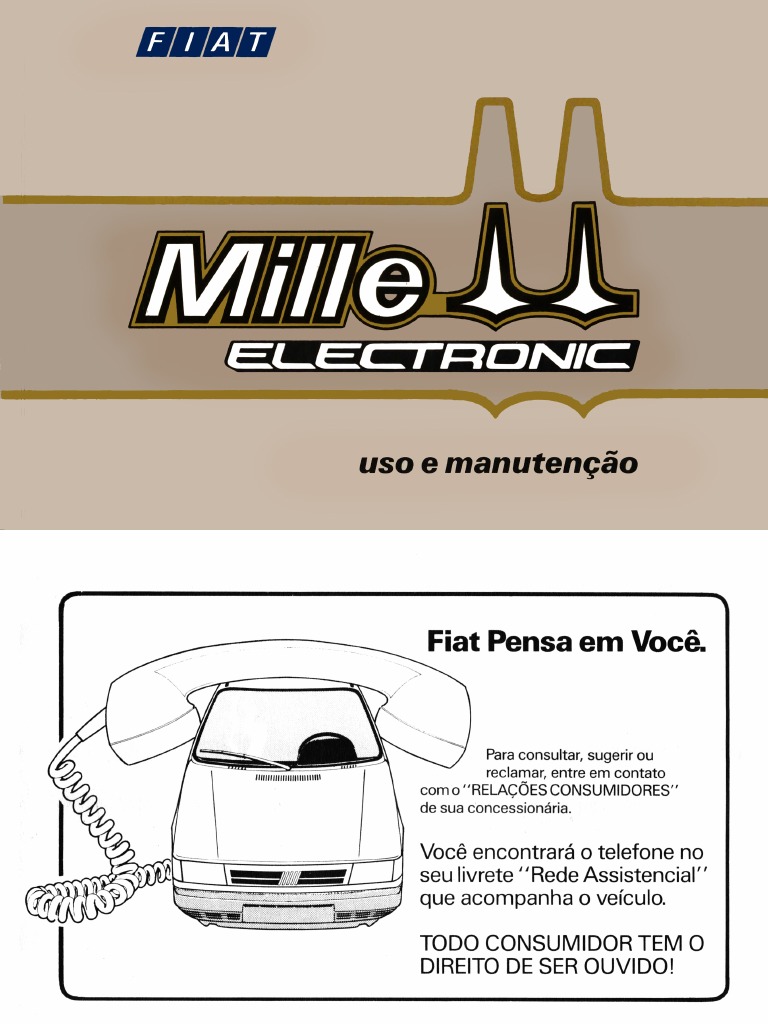 Fiat Uno Mille Electronic 1992 - 1994 Manual Do Proprietário | PDF