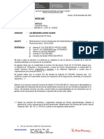 Oficiocarta #117 MANTENIMIENTO DEL CAMINO VECINAL TRAMO - Pampa de Llipa - ML 113 - L 24.00 KM