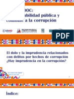 3.7 El dolo y la imprudencia relacionados con delitos por hechos de corrupción -Javier Cruz