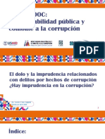 3.7 El Dolo y La Imprudencia Relacionados Con Delitos Por Hechos de Corrupción - Javier Cruz