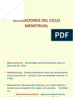Alteraciones Del Ciclo Menstrual