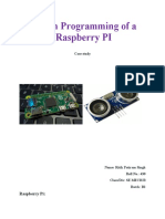 Python Programming of A Raspberry PI