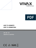 LED TV manual with safety instructions