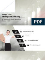 Target Plan Management Training: Style Simple Style Template Planner XXX