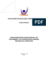 Koszela, A. - Massagem Modeladora Manual No Tratamento Da Lipodistrofia Ginóide.. Revisão de Literatura