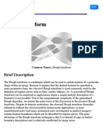 Hough Transform: Brief Description