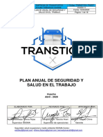 Plan Anual SST - Transtich