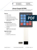 4x4 Matrix Membrane Keypad