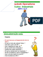 Curso operador empilhadeiras transpaleteiras NR11