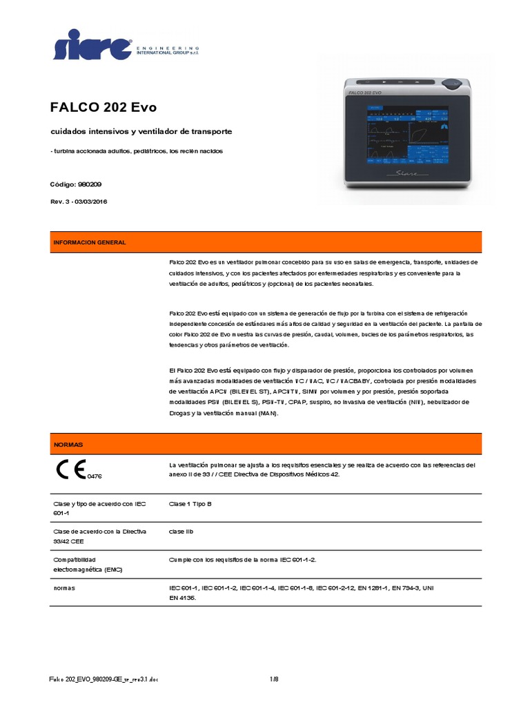 FALCO 202 EVO Rev3.en Es PDF