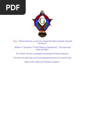 10000 Famous Freemasons Freemasonry Masonic Lodge - 