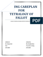 Nursing Care Plan for Tetralogy of Fallot