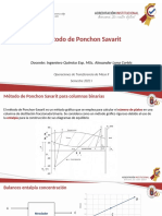 Método Ponchon Savarit columnas binarias