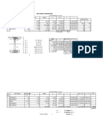 Ixx Sectional Properties: FLANGE (1) Flange (2) W E B