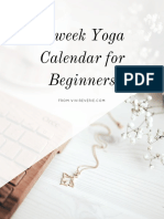 4-Week Yoga Calendar For Beginners