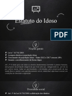 Direitos do Idoso garantidos pelo Estatuto