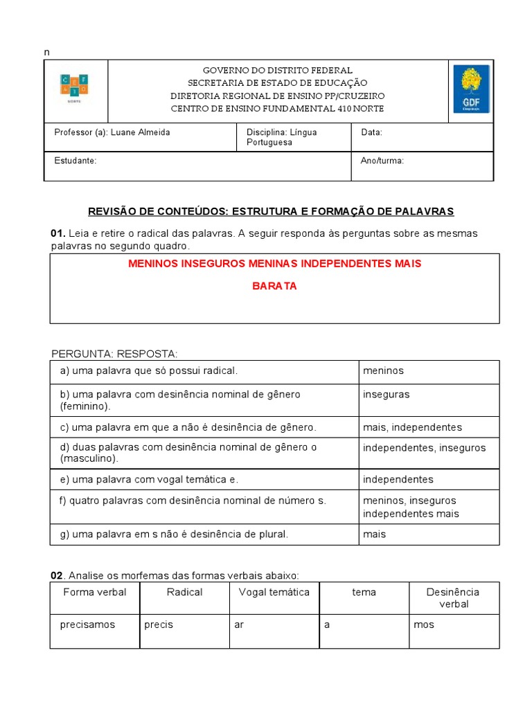 Gramatica - Aula 01 - Morfologia - Parte I - 2017050812003589 PDF