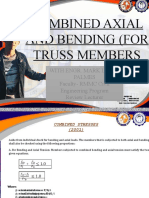 Combined stresses truss members