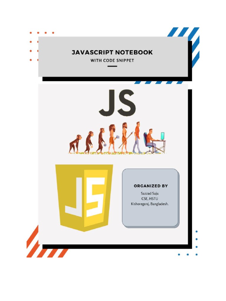 JavaScript NoteBook With Code Snippet | PDF
