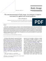 2004 - THOMPSON - The (Mis) Measurement of Body Image Ten Strategies To Improve