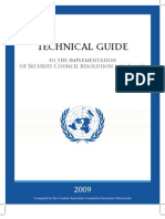 Technical Guide: To The Implementation of Security Council Resolution 1373 (2001)