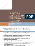 BUDAYA & KEPELBAGAIAN KELOMPOK DI MALAYSIA