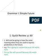 Grammar I Future