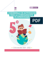 5° Cuadernillo de Actividades para La Consolidación de Aprendizajes