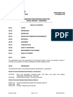 Crack Repair Specification for Concrete Structures