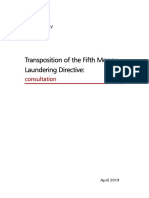 Consultation Paper - Transposition of The Fifth ML Directive