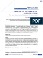 La Determinación Del Justi-Precio Del Contrato Estatal