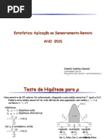 Teste de Hipótese