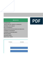 Plantilla de Excel Diagrama de Gantt para La Gestion de Proyectos