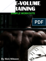 Time Volume Training Sample Workouts