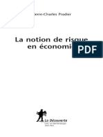 La Notion de Risque en Économie