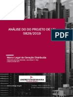 Análise do Projeto de Lei 5829/2019 sobre Marco Legal da Geração Distribuída