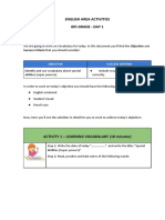 English Area Activities 6 Grade - Day 1: Success Criteria That You Should Consider