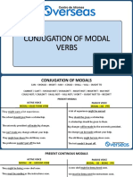 Conjugation of Modal Verbs