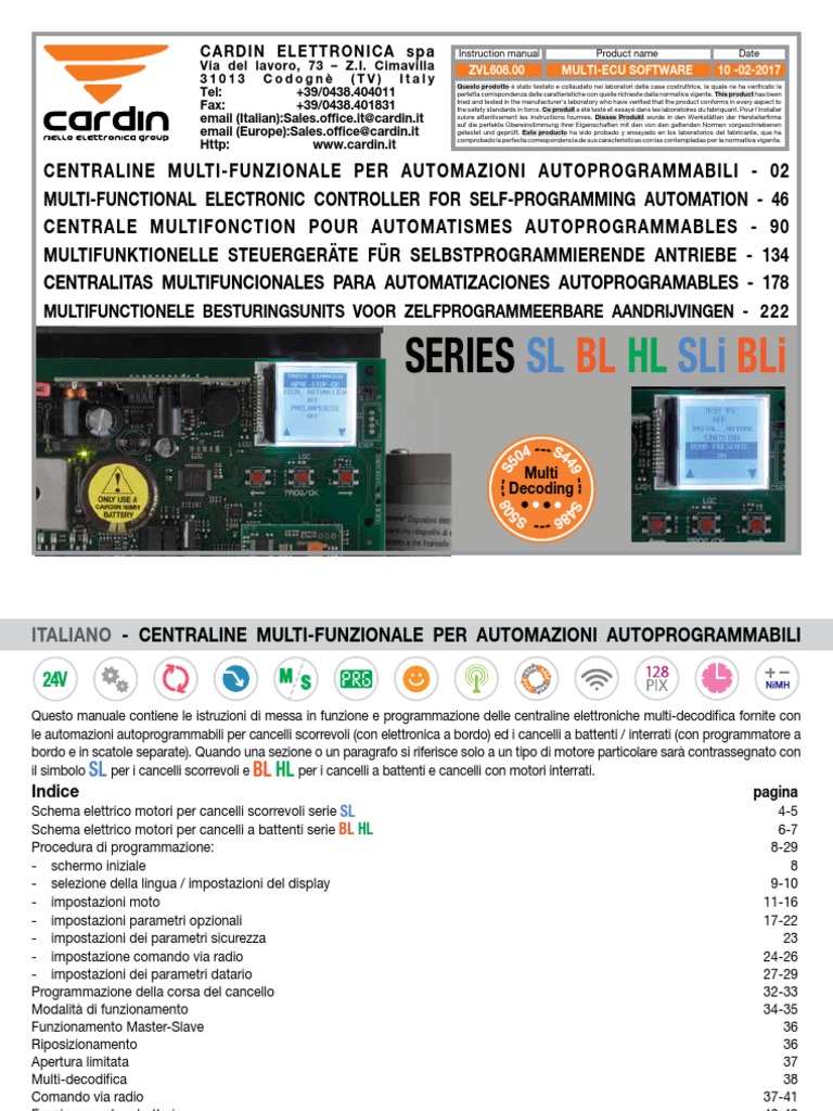 MODCA MODULE ECHANGE CARDIN Notice | PDF