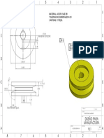 Diseño para Manufactura: Material: Acero Sae 3/8 Tolerancias Generales A 0.5 Cantidad: 1 Pieza