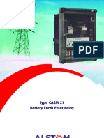 Type CAEM 21 Battery Earth Fault Relay
