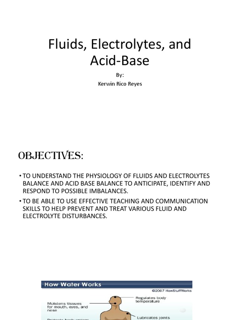 Understanding Fluid and Electrolyte Balance | PDF | Angiotensin ...
