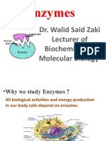 Enzymes: Dr. Walid Said Zaki Lecturer of Biochemistry & Molecular Biology