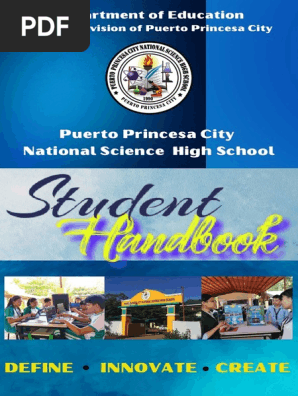 Revised PPCNSHS Student Handbook