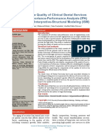 Improving The Quality of Clinical Dental Services Using The Importance-Performance Analysis (IPA) Approach and Interpretive-Structural Modeling (ISM)