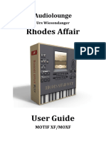 Rhodes Affair Yamaha Edition User Guide