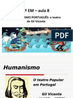 1ºEM Ap1 Aula8 HUMANISMO GILVICENTE